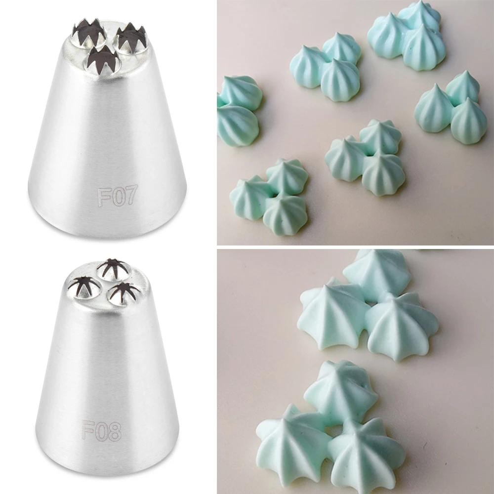 1/2PCS Stainless Steel Cakes Cupcake Decorating Icing Piping Nozzles DIY Cream Pastry Nozzle Home Kitchen Baking Tools