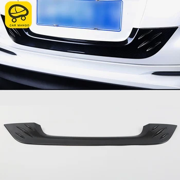 

CARMANGO for Toyota C-HR 2018 2019 Auto Car Styling Rear Trunk Door Pad Chrome Cover Trim Frame Sticker Exterior Accessories