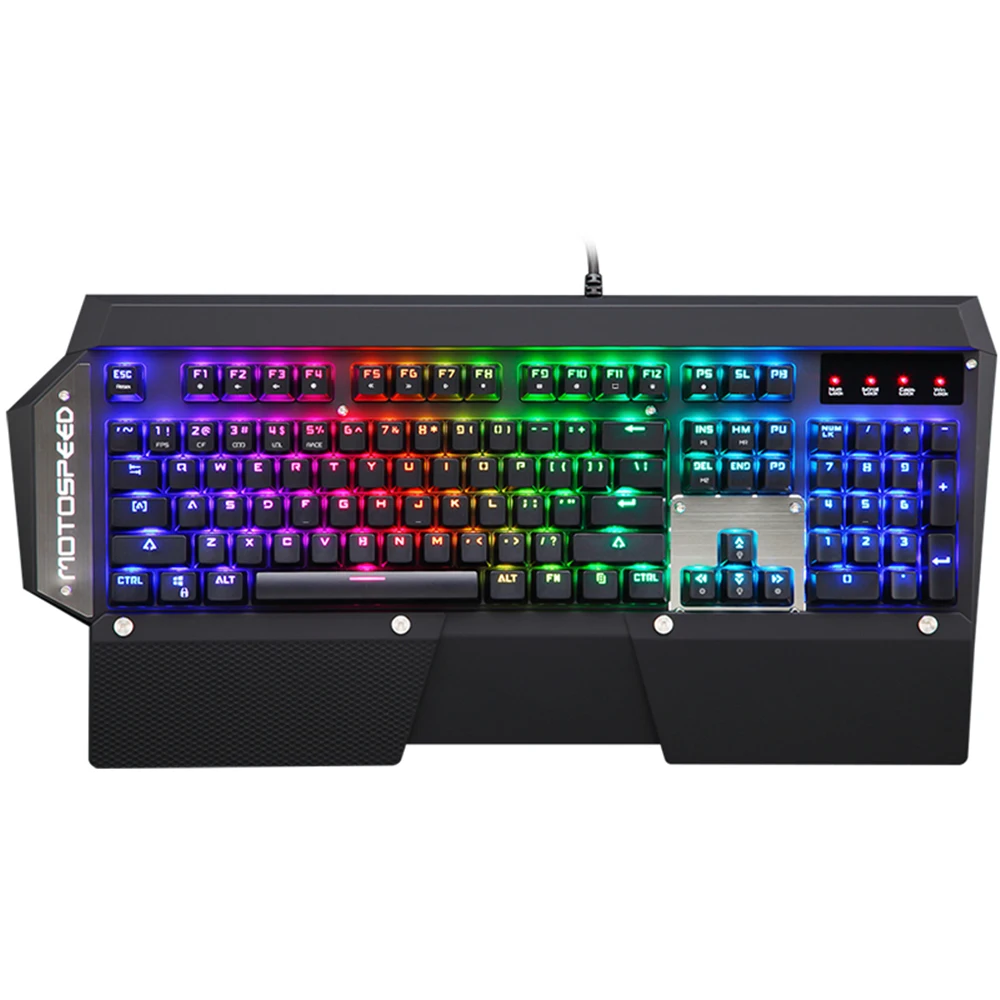 Черная зеленая ось Leopard CK88 полноцветная RGB подсветка игра выделенная настоящая механическая клавиатура E-sports зеленая ось