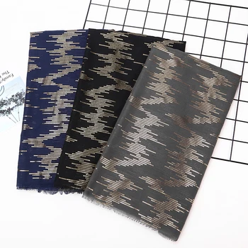 

2018 new fashion women scarves ironing gold glitter scarf plain cotton muffler muslim hijab/ shawls 8color 180*90cm 10pcs/lot