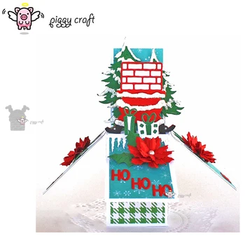 

Piggy Craft metal cutting dies cut die mold Funny santa decoration Scrapbook paper craft knife mould blade punch stencils dies