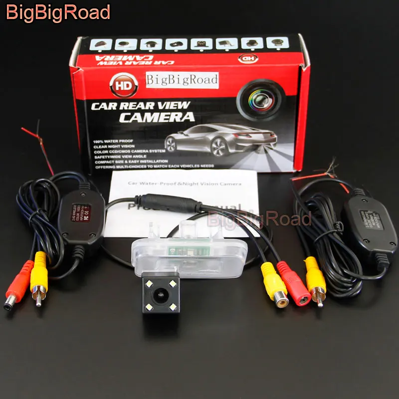 Bigbigroad для Toyota Land Cruiser LC200 автомобильный резервный паркинг CCD камера водонепроницаемый ночного видения - Название цвета: With Wireless
