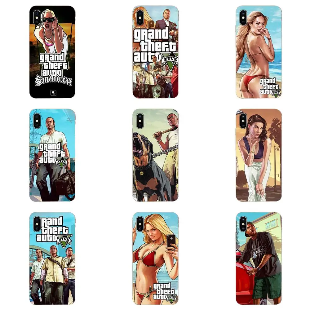 Gta 5 для Xiaomi Redmi Mi 4 7A 9T K20 CC9 CC9e Note 7 8 9 Y3 SE рro рrime Go Play чехол из силикона и ТПУ телефона |