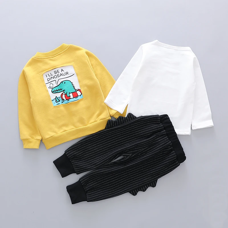 Высококачественная одежда для маленьких мальчиков и девочек весенне-осенний Повседневный Детский костюм для активного отдыха детская одежда комплект одежды: куртка+ футболка+ штаны