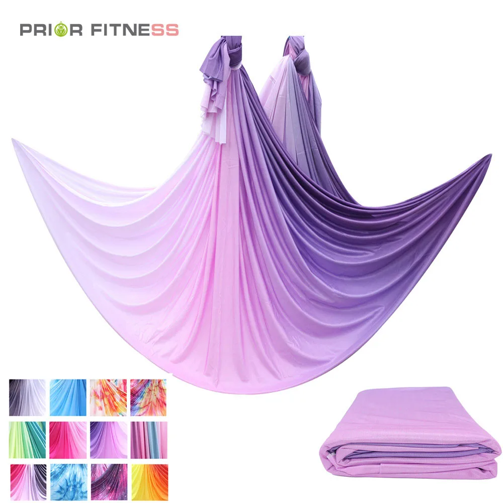 5 čtverečních vzdušný joga hamak textilie elastická naklonění barva joga houpačka domácí joga fitka fitness