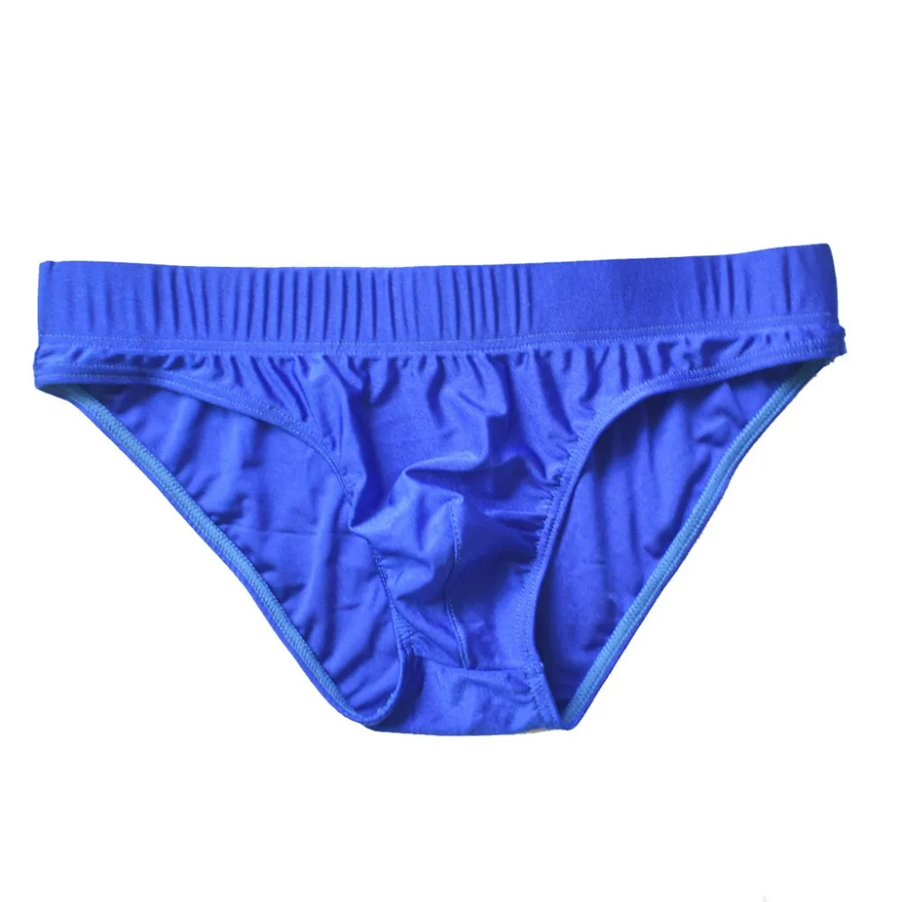Men's Briefs Swim Trunks Underpants Low-Waisted Pure Color Swimming Briefs Underwear Sexy Knickers Male Panties Slip Homme #3D23 (7)