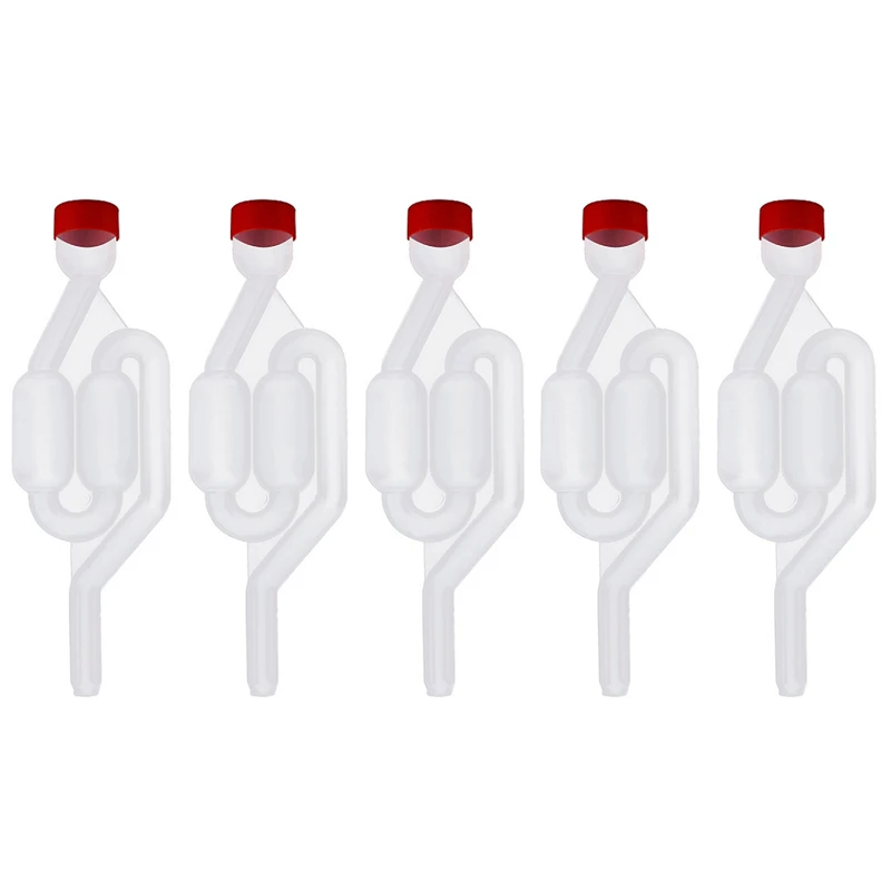 

Wine Seal Exhaust Valve Straw Home Brew Wine Fermentation Airlock Sealed Plastic Air Lock Check Water Sealed Valves Eco Friendly