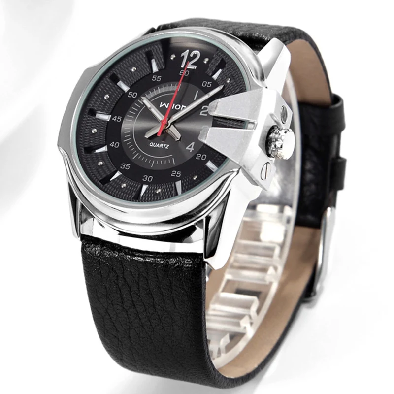 Модные Роскошные брендовые кварцевые часы с большим циферблатом для мужчин и