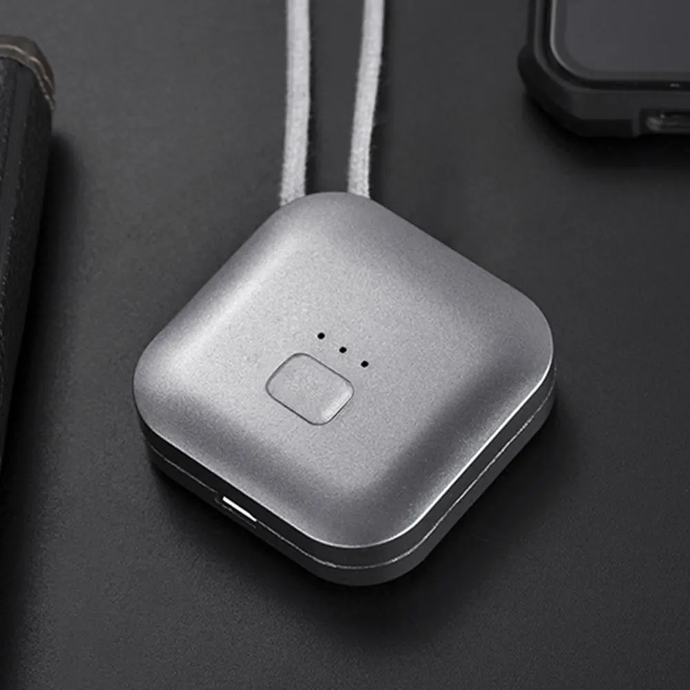 Дорожный USB Перезаряжаемый генератор отрицательных ионов для взрослых и детей, персональный портативный мини переносной очиститель воздуха с низким уровнем шума - Цвет: Белый