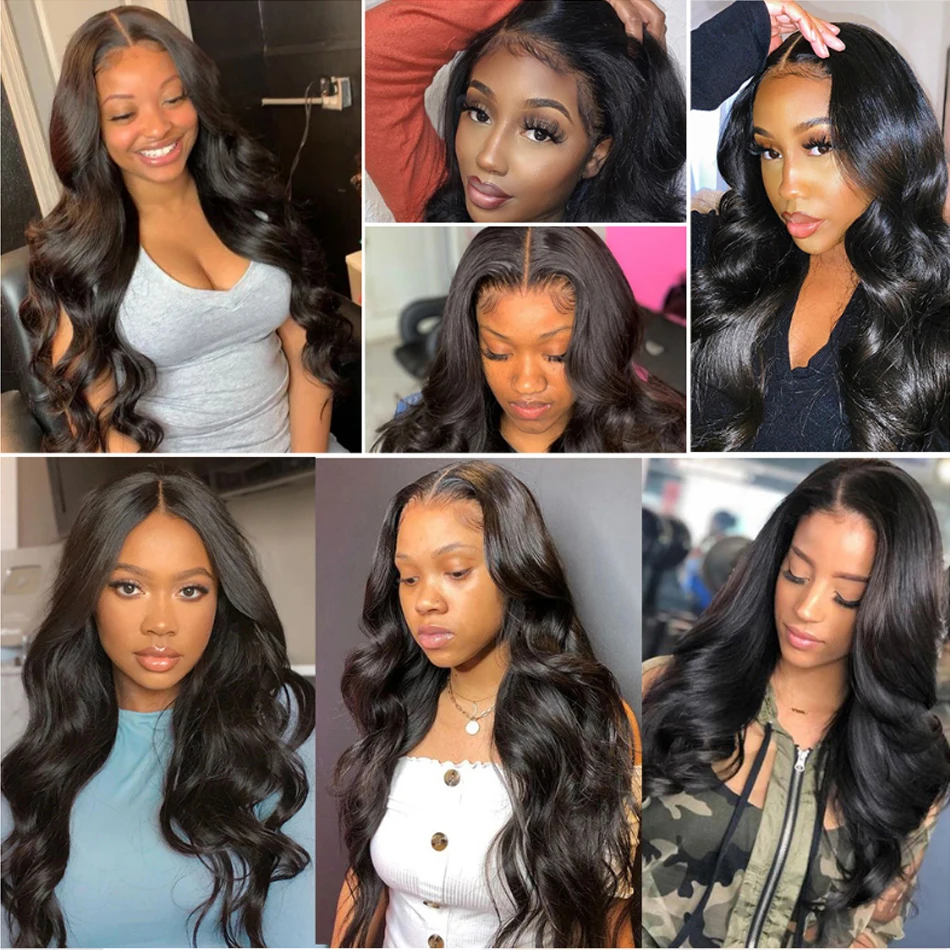 HD Transparent Body Wave Lace Front Wigs For Black Women Human Hair 13x4 13x6 Raw Indian Hair Loose Body Wave Lace Frontal Wig