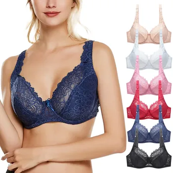 

Women's Lace Underwire Push Up Bra Sexy Underwear Bras For Women Bralette Lingerie Intimates #F