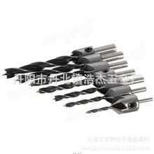 7 шт. трехконтурная деревообрабатывающая столешница фаски развертка для дрели ориентированная сверлильная удлиненная салатная деревянная дрель