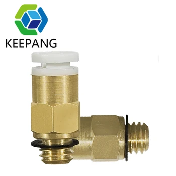 

1pc M6 Thread Nozzle Pneumatic Connectors With 4*2mm Filament PTFE Tube For Remote Extruder Reprap Straight Air 3D Printer Parts