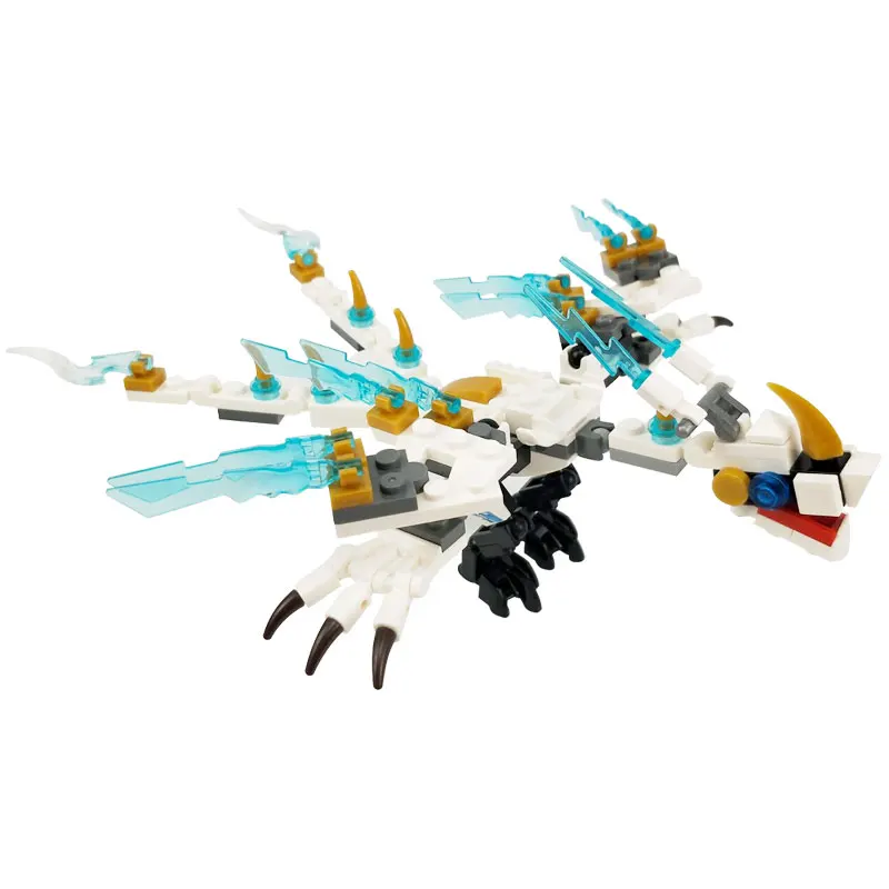 

Legoing Ninja Zane White Wind Dragon with One Figure 142PCS Building Blocks Toys For Children Assemble Block Ninja Toy