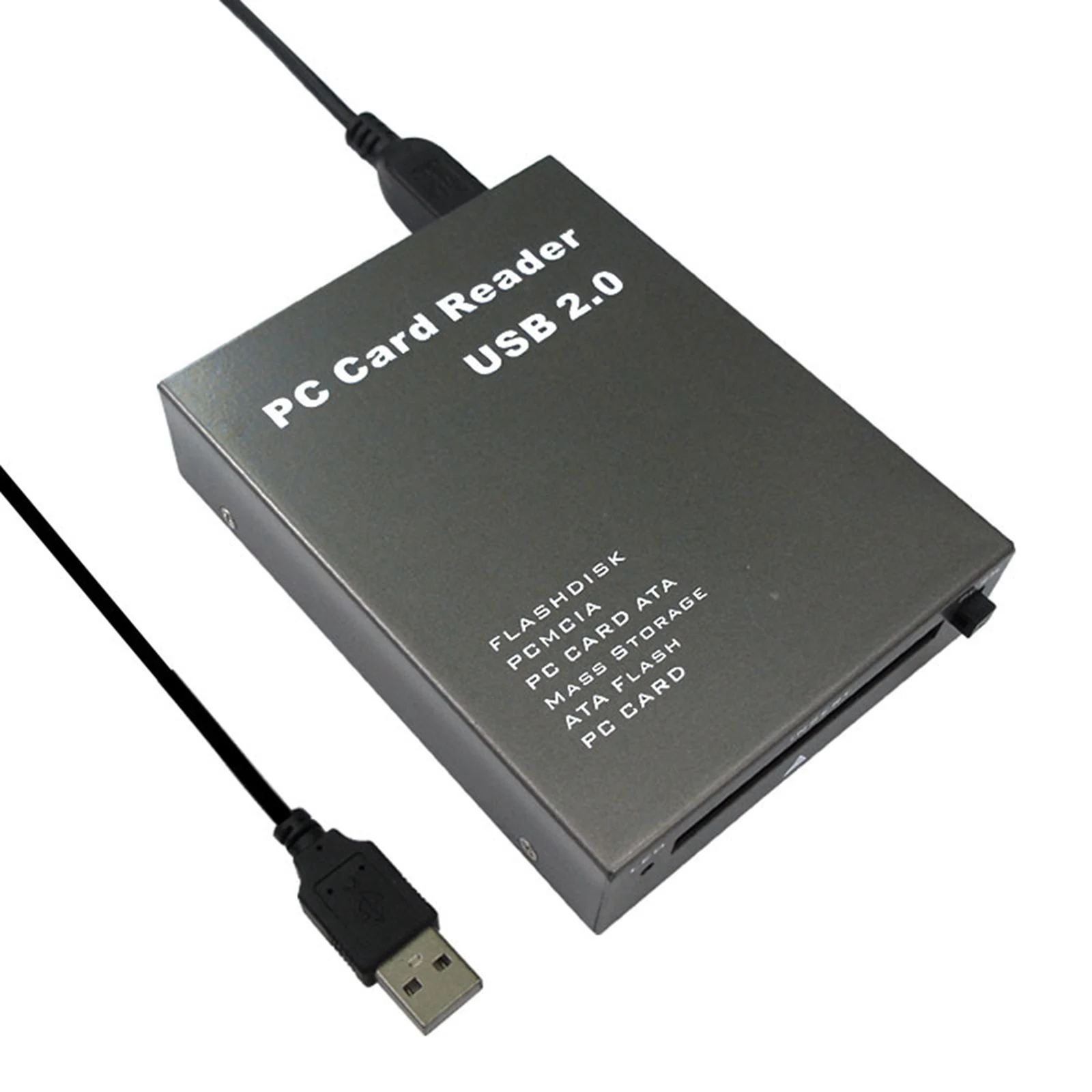 USB 2.0 PC ATA PCMCIA 어댑터, 플래시 디스크 메모리 카드 리더, 플러그 앤 플레이, 블랙 카드 어댑터, 110 ...