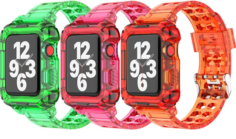 Bracelet pour Apple Watch et Coque de protection en Silicone