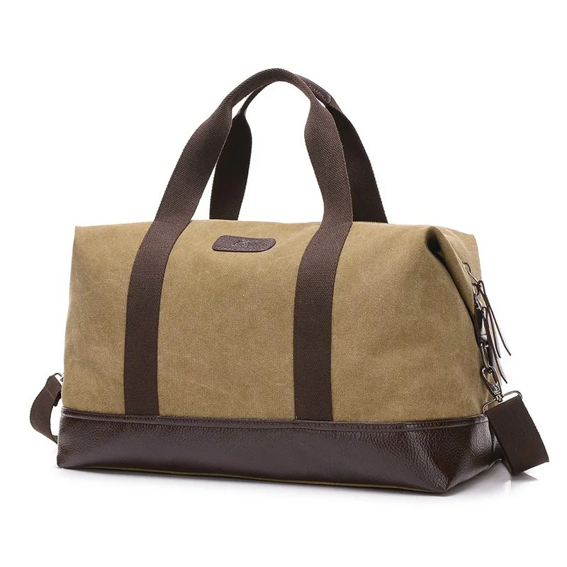 

Canvas Vintage Large Travel Bag Organizer Teenager Casual Business Package Multifunction Tote Bag Designer Duffle Bag