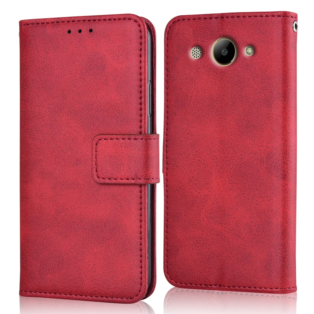 Для Huawei Y3 CRO-L02 CRO-L22 CRO-L03 CRO-L23 CRO-U00 чехол для на Y3 Y32017 Coque бумажник чехол Чехол-книжка с откидной крышкой - Цвет: niu-Red