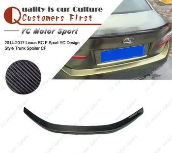 

Car Accessories Carbon Fiber YC Design Style Rear Spoiler Fit For 2014-2017 Lexus RC F Sport Trunk Spoiler Wing