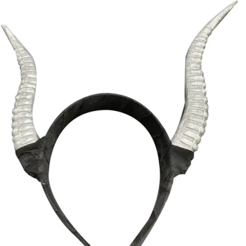 

Promotion! Antelope Horn Hairband Cosplay Headdresses Sheep Horns Handmade Gothic Headband Halloween Props Supplies