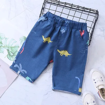 

Dinosaur Printed CHILDREN'S Trousers Shorts Knee-length 2020 Summer New Style Boys' Bottoms