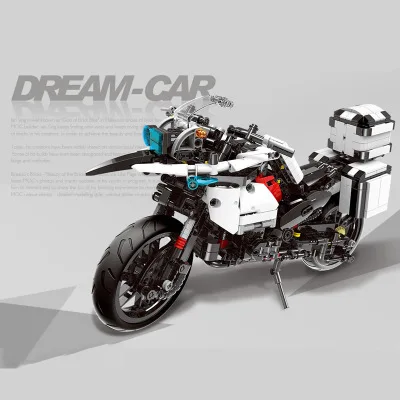 

XINGBAO Xb03019 Patrol Motorcycle Science And Technology Creative Assembled Combination Small Particles Building Blocks Educatio