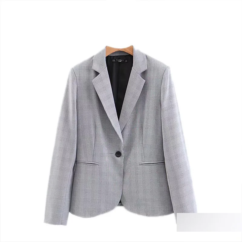 

Ei17 Long Sleeve Pattern Casual Suit Jacket