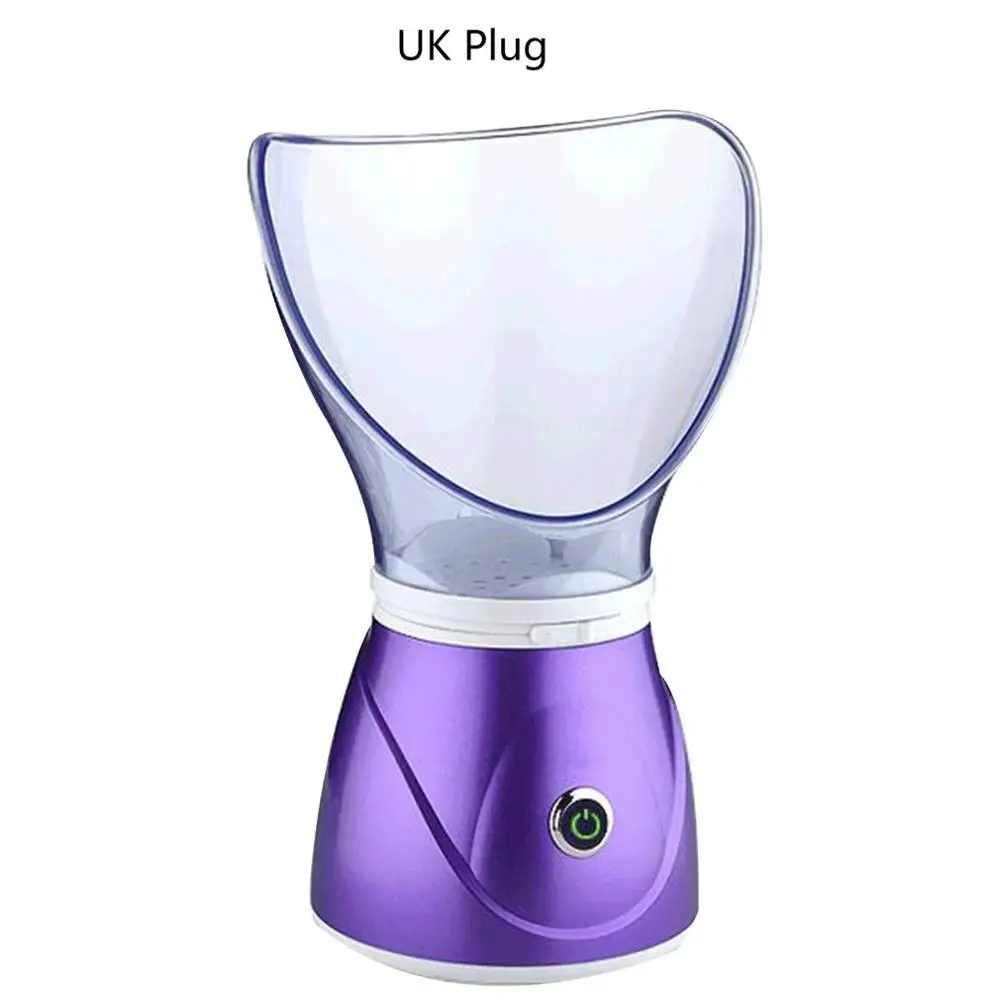 purple UK plug Паровой мини-счетчик воды распылитель увлажняющий паровой прибор домашний косметический инструмент Многофункциональный счетчик воды - Цвет: purple UK plug