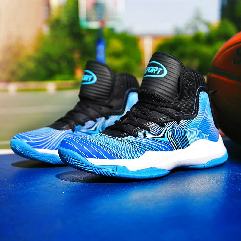 Men's high-top basketball running shoes color mesh mesh casual shoes breathable wear-resistant non-slip large Zapatillas mujer