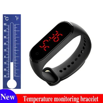 

New Temperature Measurement Touch Smart Thermometer Bracelet Timer Measure Your Body Temperature Smart Ring