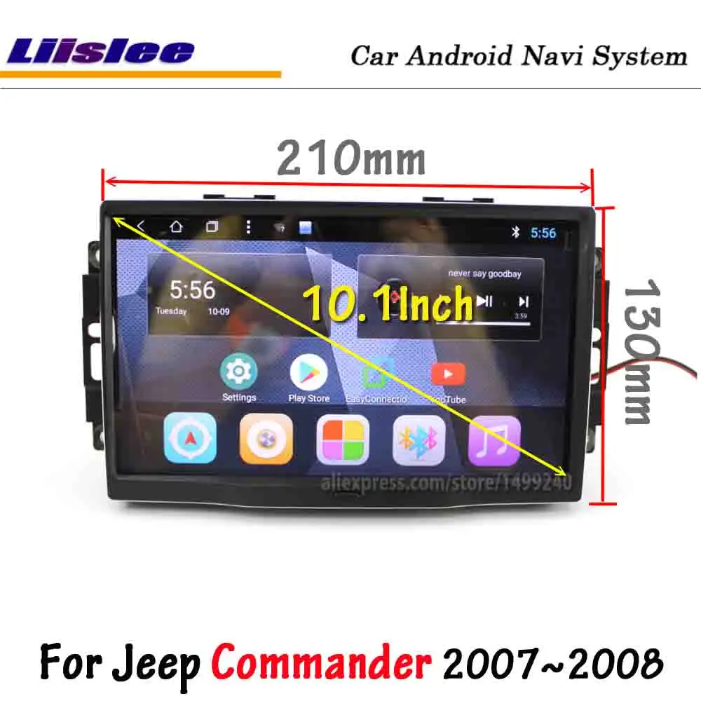 Sale Liislee Car Android 8.0 For Jeep Commander 2007~2008 Stereo Radio Carplay Screen Video GPS Navigation Multimedia No DVD Player 1