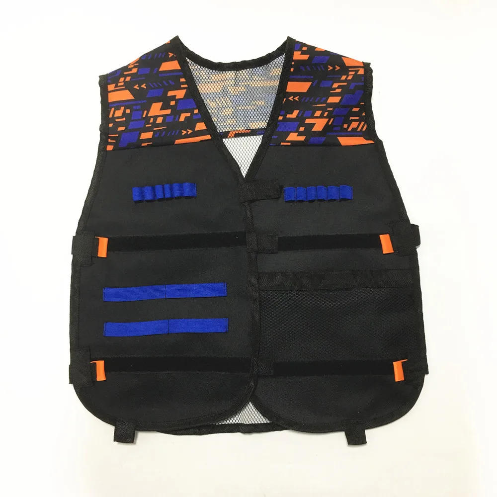 Nerf Детский мягкий корпус Тактический Череп набор элитная Мягкая оболочка пистолет Тактические Полицейские игрушки - Цвет: Черный