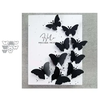 

8pc Butterfly Metal Cutting Dies cut die mold decoration Scrapbooking Embossing paper craft mould punch stencils
