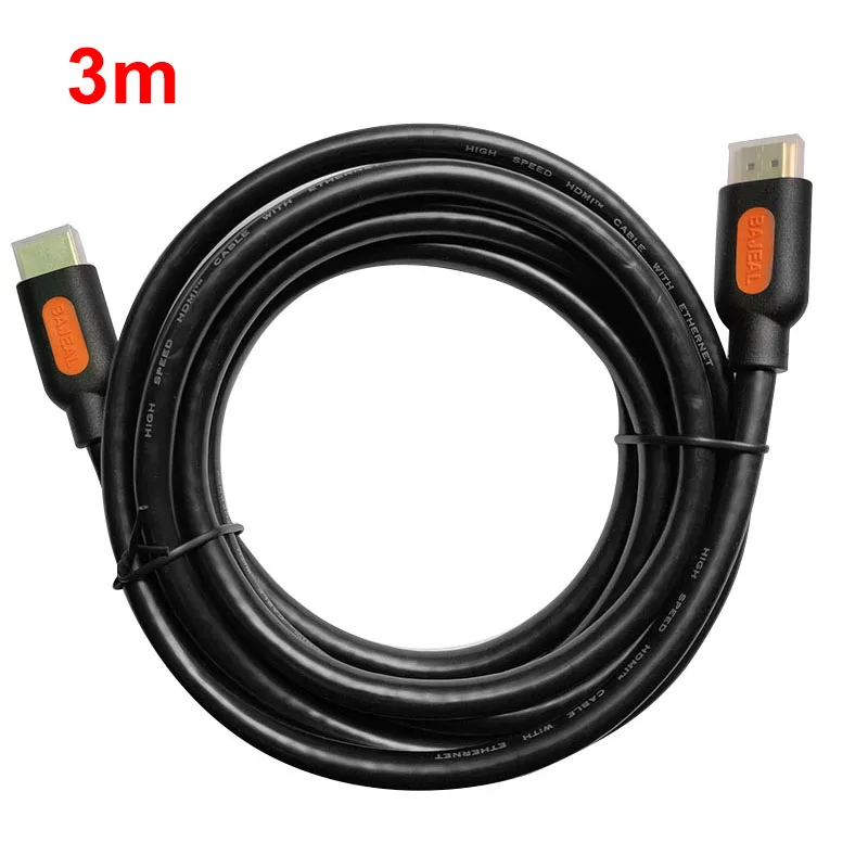 3m HDMI плоский кабель HDMI версии 2,0 Высокое Скорость Ethernet Поддержка видео в формате 4K HD 1080p 1,5/3/5/10/15/20 м PUO88 - Цвет: 3m