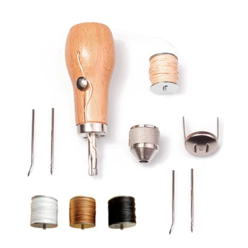 

DIY Leather Sewing Tool Leather Hand Sewing Machine Waxed Thread for Leather Craft Edge Stitching Belt Strips Shoemaker Tools