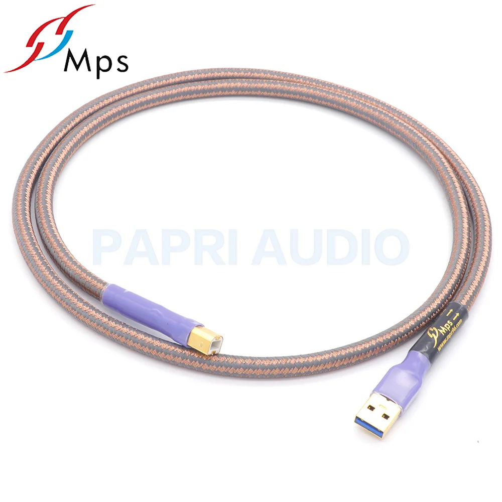 PAPRI MPS QR USB 6N 99.99997% OCC аудиокабель HiFi позолоченный коннектор A штекер для кабеля
