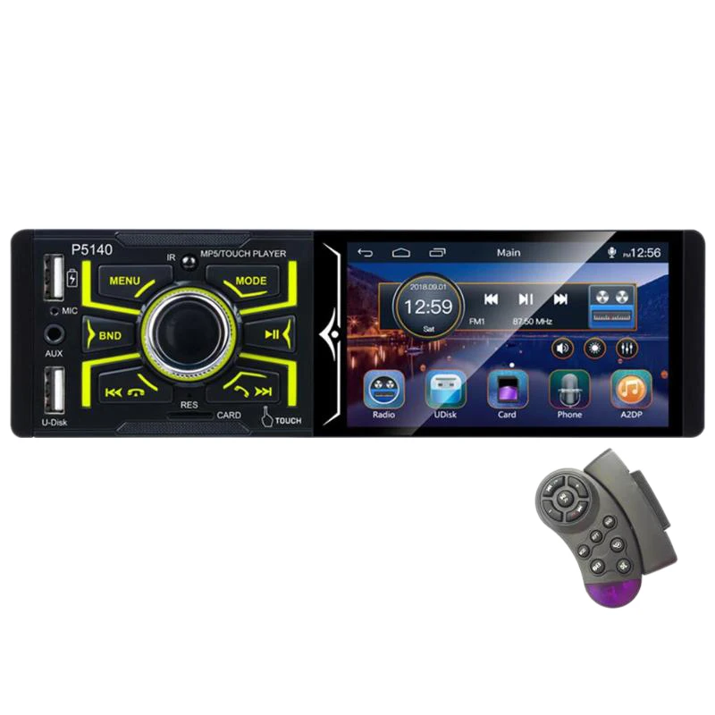 4,1 дюймов нажатие на экран 1080P Bluetooth Автомобильный стереоплеер автомобильный радиоприемник Rds Am/Fm радио Mp3 Wma Mp4 Mp5 приемник