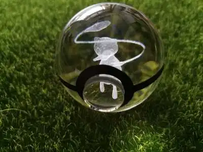 3 50 мм 3D «Pokemon Go», с украшением в виде кристаллов с круглыми пуговицами сотового питание светодиодный ночной Светильник магический шар для детей рождественские подарки - Цвет: 3