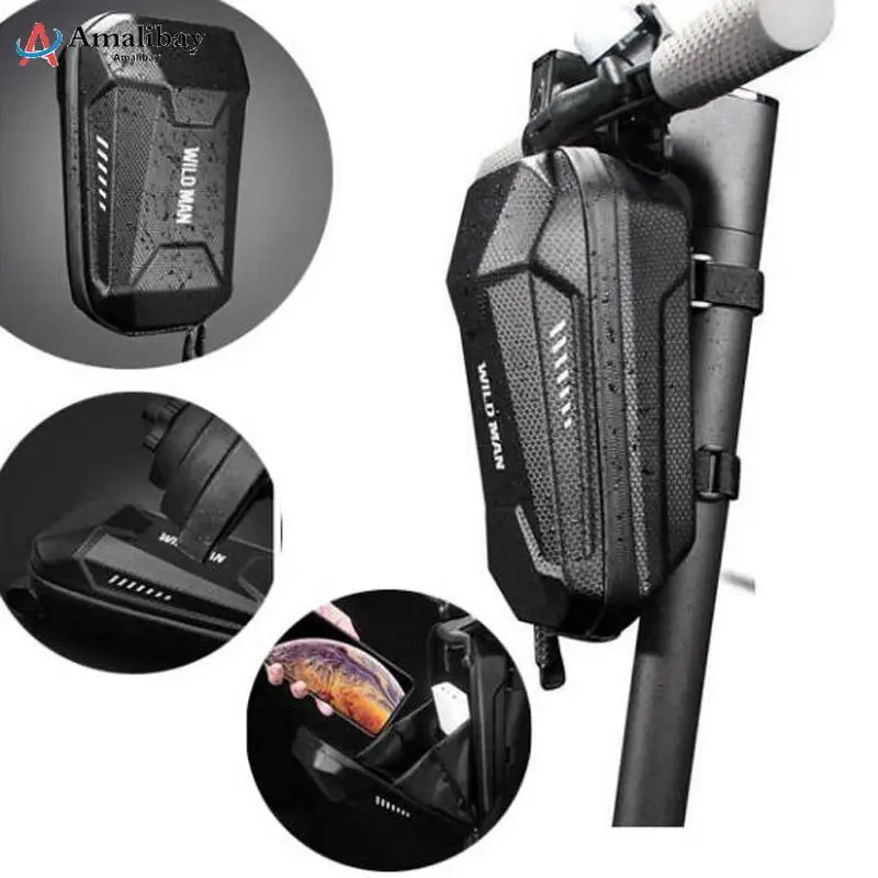 Borsa Per Monopattino Elettrico Impermeabile 3L | Per Manubrio | Compatibile Xiaomi M365, Ninebot ES | Nero - Foto 5