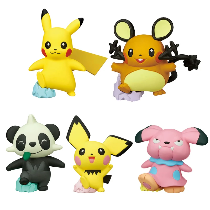 

Takara Tomy Genuine Gashapon Toys Pokemon Action Anime Figures Everyone Dance Together Pikachu Anime Figures Blind Box