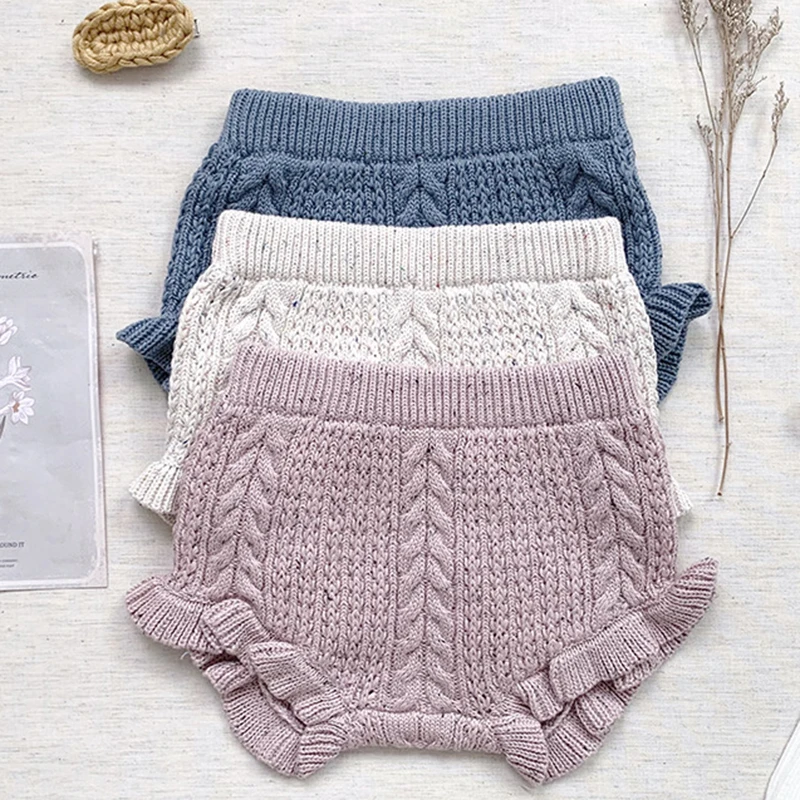 Children Clothing Kids PP Shorts Baby Boys Girls Knitting Shorts Baby Boy Girl Pants Autumn Spring Girl Knit Pants