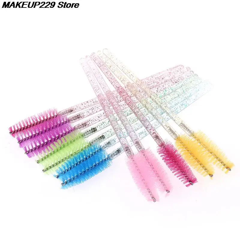 

50Pcs Eyelash Extension Disposable Eyebrow Brush Mascara Wand Applicator Spoolers Eye Lashes Cosmetic Brushes Set Makeup Tools