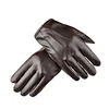 Gants d'hiver en cuir noir pour hommes, pour la conduite en plein air, coupe-vent, chauds, imperméables, pour moto ► Photo 3/6