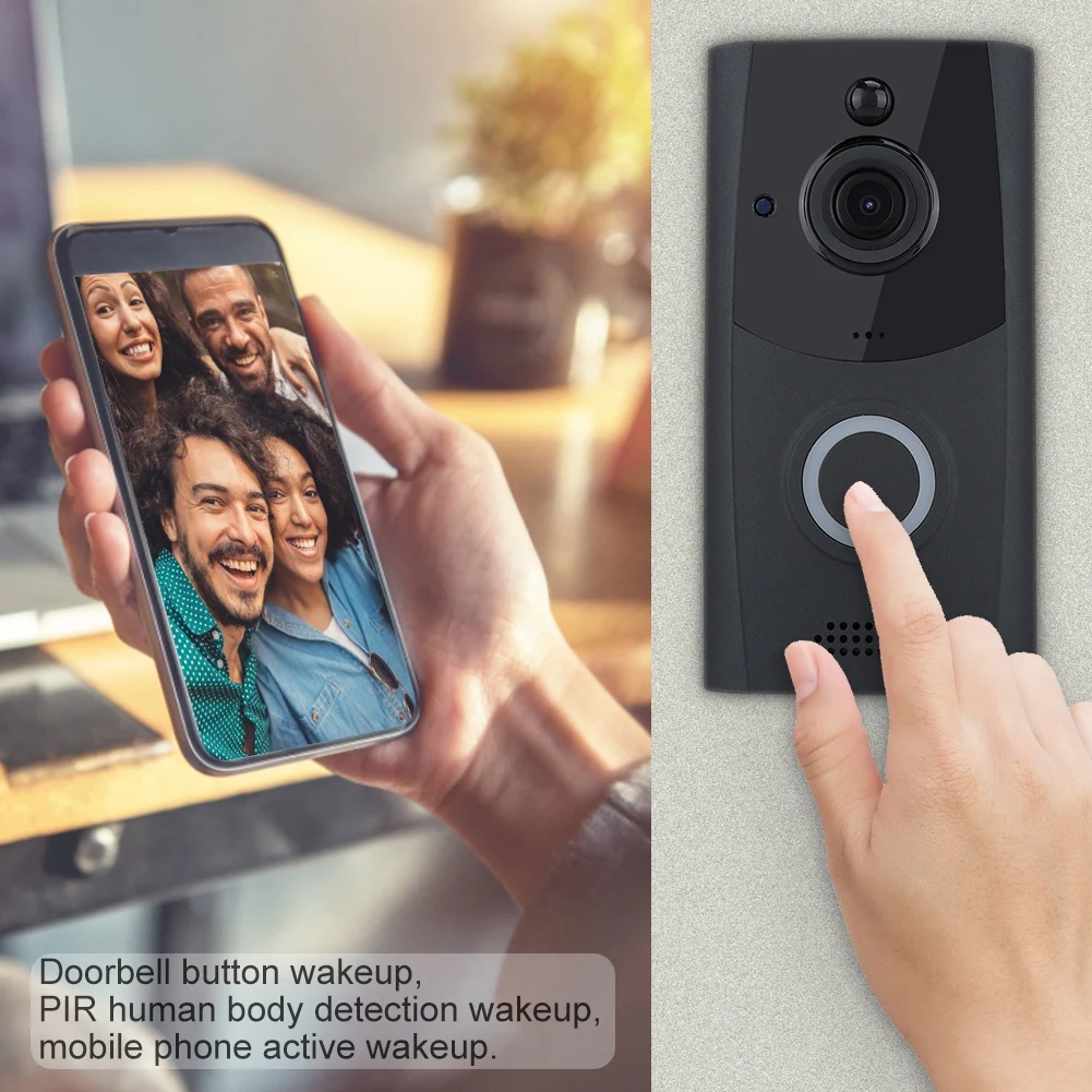 Deurbel met camera 720P видео дверной звонок беспроводной wifi дверной звонок умный видео домофон камера безопасности дверь