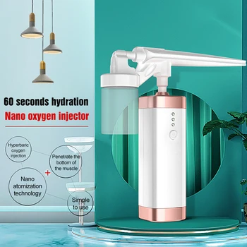 

Nano Facial Water Oxygen Injection Instrument Facial Beauty Airbrush Handheld Face Inject Oxygen Sprayer Face Moisturize Machine