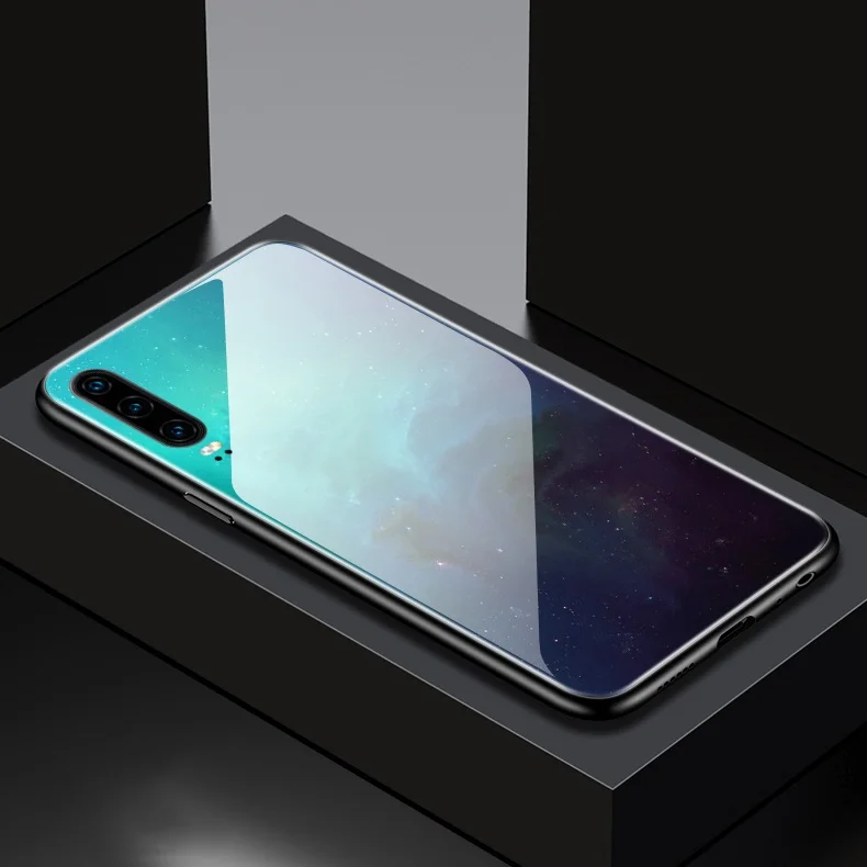 Pattern 3 GKK чехол из закаленного стекла для huawei P30 Pro Lite, защитный противоударный мягкий край, Рисунок высокой четкости, чехол для huawei P30 Pro - Цвет: Pattern 3