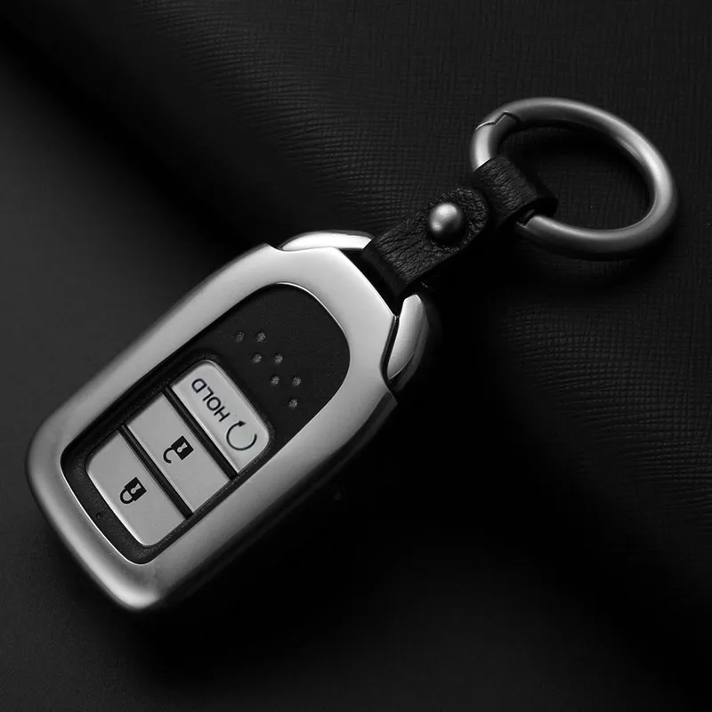Автомобильный Алюминиевый чехол для ключей, дистанционный брелок смарт-замок без ключей, защитная крышка, украшение для Honda crv CR-V