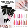Limegirl Set Poly Nail Gel for Extension Polygels Set Manicure Acryl Gel Varnish Set 15ML Polygels Poly Nail Kit UV Gel Kit 5