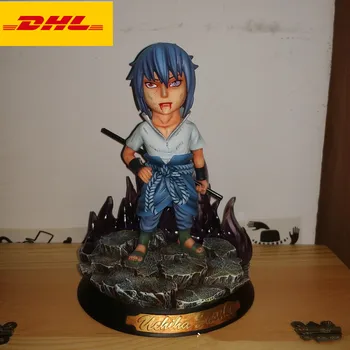 

7" PT Anime Naruto Statue Akatsuki Bust Uchiha Sasuke Full-Length Portrait Original Version GK Action Figure Toy BOX 18CM X436