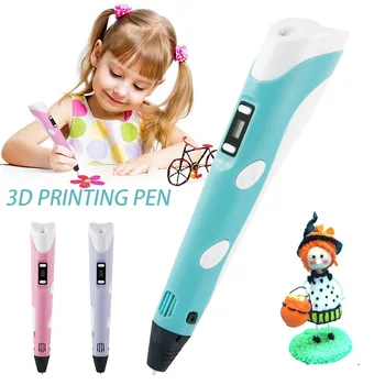 

3D Pen LED Screen DIY 3D Printing Pen PLA Filament Creative Toy Gift For Kids Design Drawing 3D Printer Pen Drawing Stift